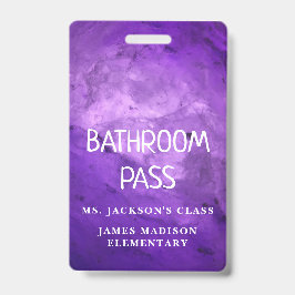 Kleurrijke Klassieke Terug naar de Bathroom Hall P Badge