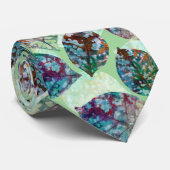 Kleurrijke kleefvlekken stropdas (Opgerold)