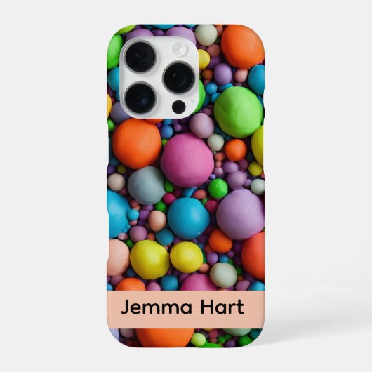 Kleurrijke Klei Telefoon Case iPhone Hoesje (Achterkant)