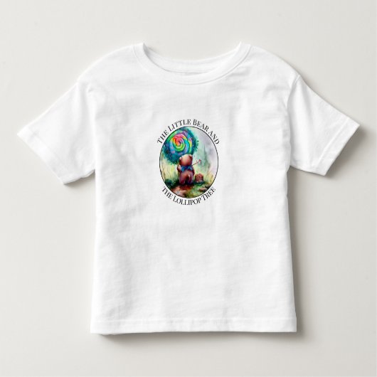 Kleurrijke kleine Beer kinderen peuter T-shirt (Voorkant)