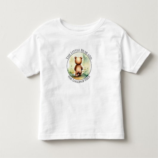 Kleurrijke kleine Beer kinderen peuter T-shirt (Voorkant)