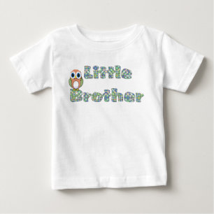 Kleurrijke kleine broer en uil T-shirt