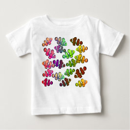 Kleurrijke Kleine Clownfish Baby T-Shirt