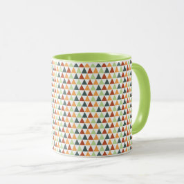 Kleurrijke kleine driehoeken Herfst geometrisch Mok