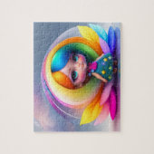 Kleurrijke kleine fee legpuzzel (Verticaal)