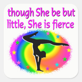 KLEURRIJKE KLEINE MAAR FELLE GYMNASTIEK STICKER