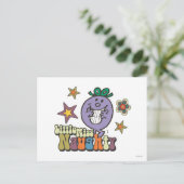 Kleurrijke kleine Miss Naughty Briefkaart (Staand voorkant)