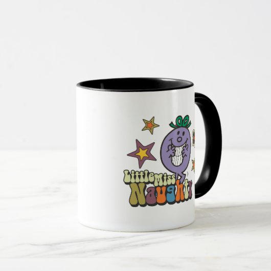 Kleurrijke kleine Miss Naughty Mok (Voorkant rechts)