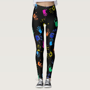 Kleurrijke kleine palm! Die blije sensatie! Leggings
