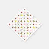 Kleurrijke kleine taarten servet (Hoek)