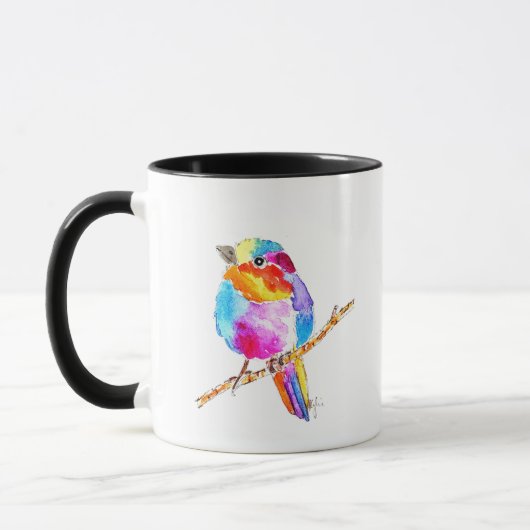 Kleurrijke Kleine Vogel Mok (Links)