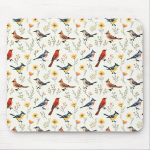 Kleurrijke Kleine Vogels Muismat