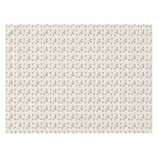 Kleurrijke kleine vogels tafelkleed (Voorkant (Horizontaal))