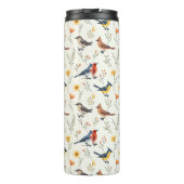 Kleurrijke kleine vogels thermosbeker (Achterkant)