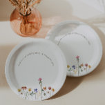 Kleurrijke kleine wilde bloem draaien een verjaard papieren bordje<br><div class="desc">Deze kleurrijke kleine wilde bloem draaien een verjaardagspapier borden zijn ideaal voor uw eenvoudige, grillige boho regenboog zomerfeest. De felle, betoverde roze, gele, oranje en gouden kleurbloemen geven dit product het gevoel van een minimalistische, elegante hippie-voorjaarstuin. Het moderne ontwerp is kunstzinnig en delicaat, met een klassieke aardse weide die in...</div>
