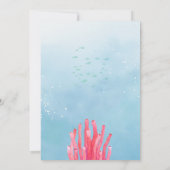 Kleurrijke Kleine Zeemeermin Verjaardag Kaart (Achterkant)