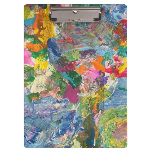 Kleurrijke Klembord Abstracte Esthetische Clip Boa (Voorkant)
