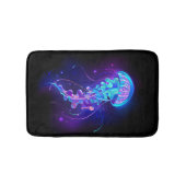Kleurrijke kleur gloeiende kwal badmat (Voorkant)