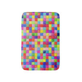Kleurrijke kleuren op vierkantjes voor grafisch pa badmat (Voorkant Verticaal)