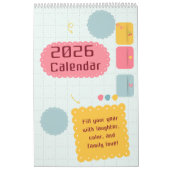 Kleurrijke Kleuren & Opbeurende Inspiratiekalender Kalender (Hoes)