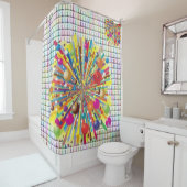 Kleurrijke kleuren voor douwergordijn douchegordijn (In situ)