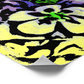 Kleurrijke kleurendovasafdruk poster (Hoek)