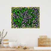 Kleurrijke kleurendovasafdruk poster (Keuken)