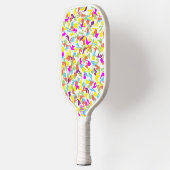 Kleurrijke Kleurklodders Abstracte Kunst Pickleball Paddle (Links)