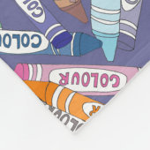 Kleurrijke kleurpotloden (Paarse) Fleece Deken (Hoek)