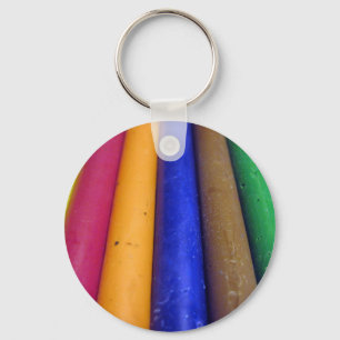 Kleurrijke kleurpotloden sleutelhanger