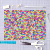 Kleurrijke kleurrijke grafiekpapier diagonale vier tissuepapier (Craft)