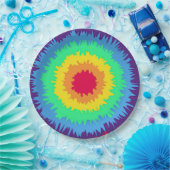 kleurrijke kleurstofkleurstof papieren bordje (Feest)