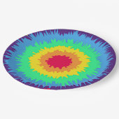 kleurrijke kleurstofkleurstof papieren bordje (Gekanteld)