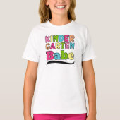 Kleurrijke Kleuterschool Babe - Eerste schooldag T-shirt (Voorkant)