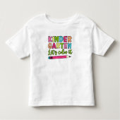 Kleurrijke Kleuterschool Laten we het kleuren - Ee Kinder Shirts (Voorkant)