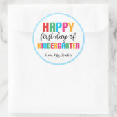 Kleurrijke Kleuterschool School Sticker (Tas)