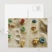 Kleurrijke klimmende wandraketten briefkaart (Voorkant / Achterkant)