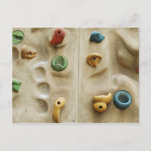 Kleurrijke klimmende wandraketten briefkaart (Voorkant)