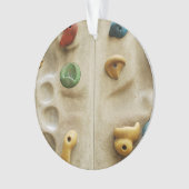 Kleurrijke klimmende wandraketten ornament (voorkant)