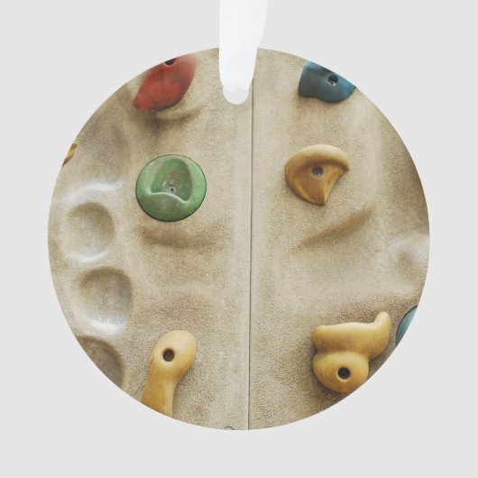 Kleurrijke klimmende wandraketten ornament (voorkant)