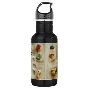 Kleurrijke klimmende wandraketten waterfles