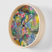 Kleurrijke Klok Esthetische Abstracte Groovy Art C (Hoek)