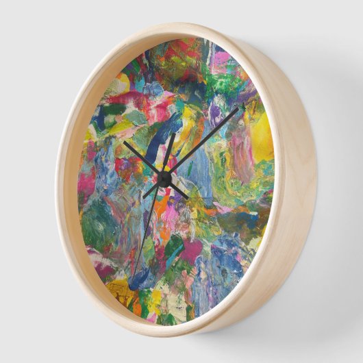 Kleurrijke Klok Esthetische Abstracte Groovy Art C (Hoek)