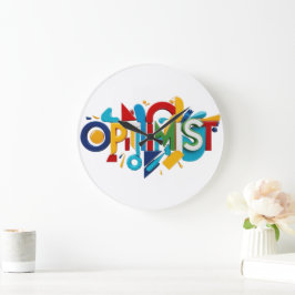 Kleurrijke klokken voor wanddecoratie Optimist cad