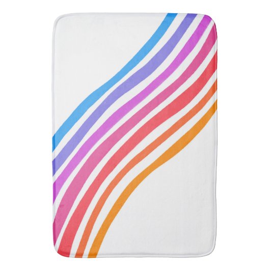 Kleurrijke klompen en vun strepen badmat (Voorkant Verticaal)