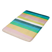 Kleurrijke klompen en vun strepen badmat (Gekanteld)