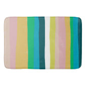 Kleurrijke klompen en vun strepen badmat (Voorkant)