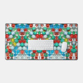 Kleurrijke knikkers artistiek fotoontwerp bureaumat (Keyboard & Muis)