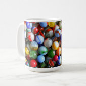Kleurrijke knikkers koffiemok (Voorkant links)