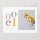 Kleurrijke knol en foto | PRETTIGE FEESTDAGEN Briefkaart (Voorkant)